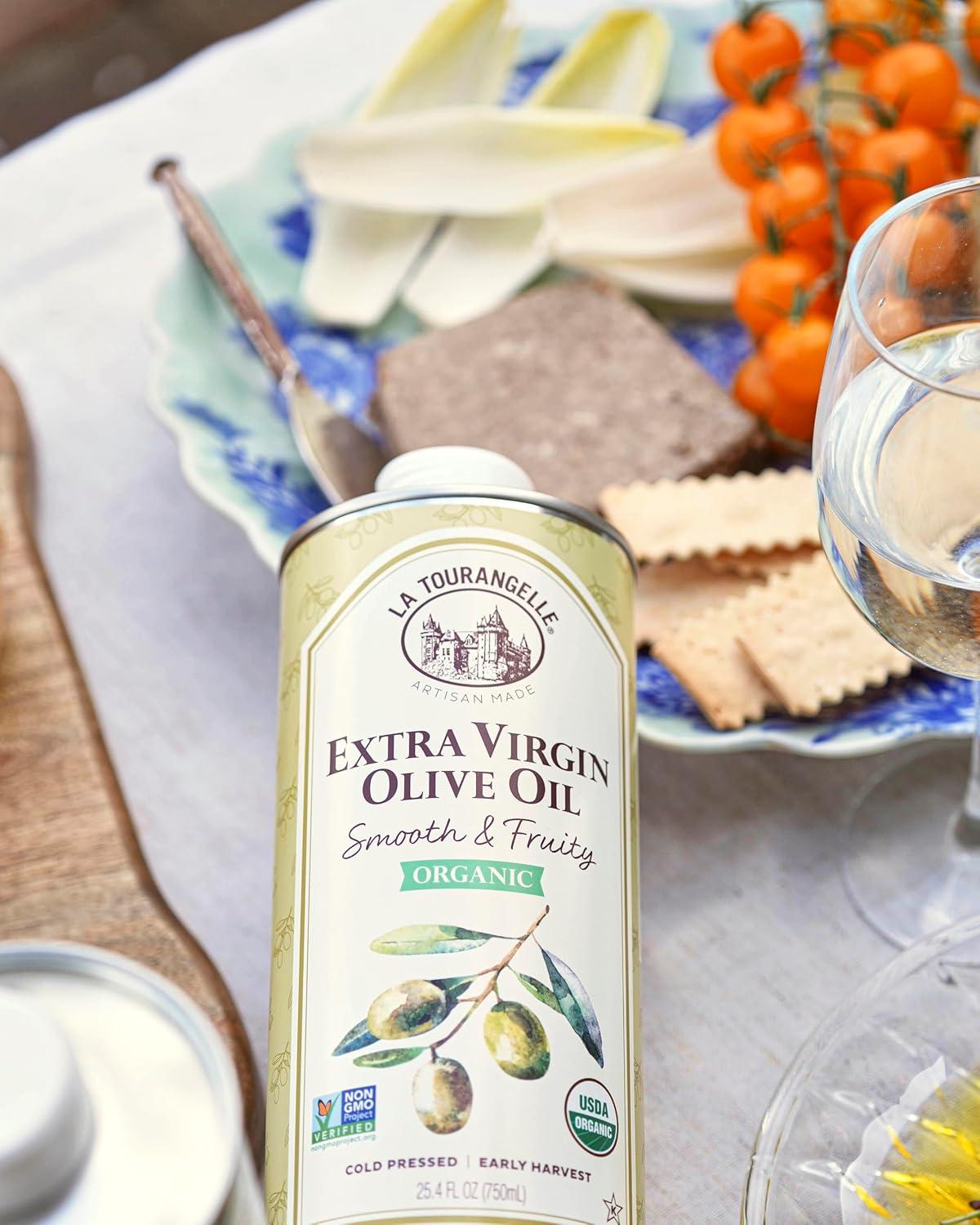 image:imageLa Tourangelle California Extra Virgin Olive Oil ColdPressed High Antioxidant Olives Single Origin from California 254 Fl OzFruity Organic EVOO