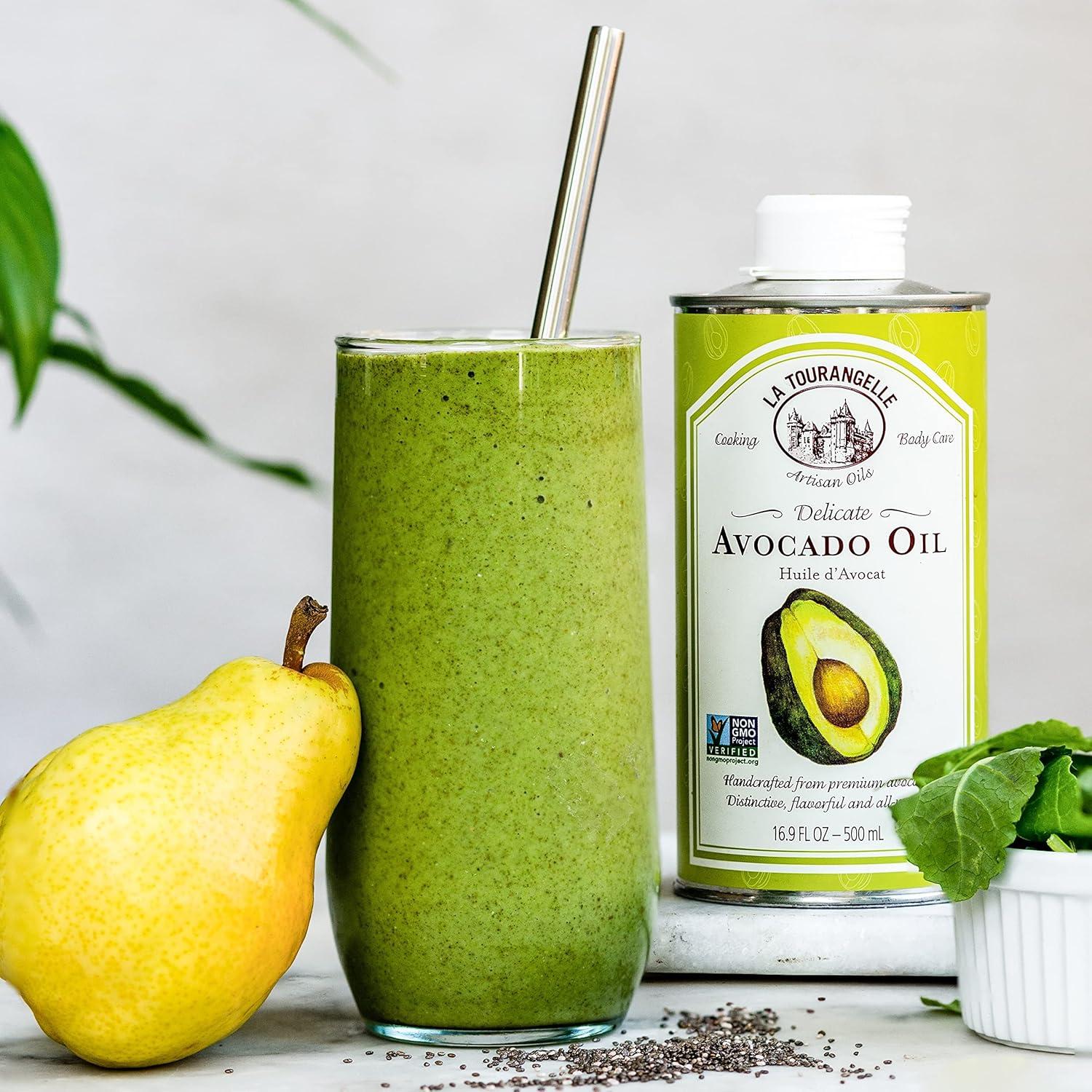 image:imageLa Tourangelle California Extra Virgin Olive Oil ColdPressed High Antioxidant Olives Single Origin from California 254 Fl OzHigh Heat Avocado