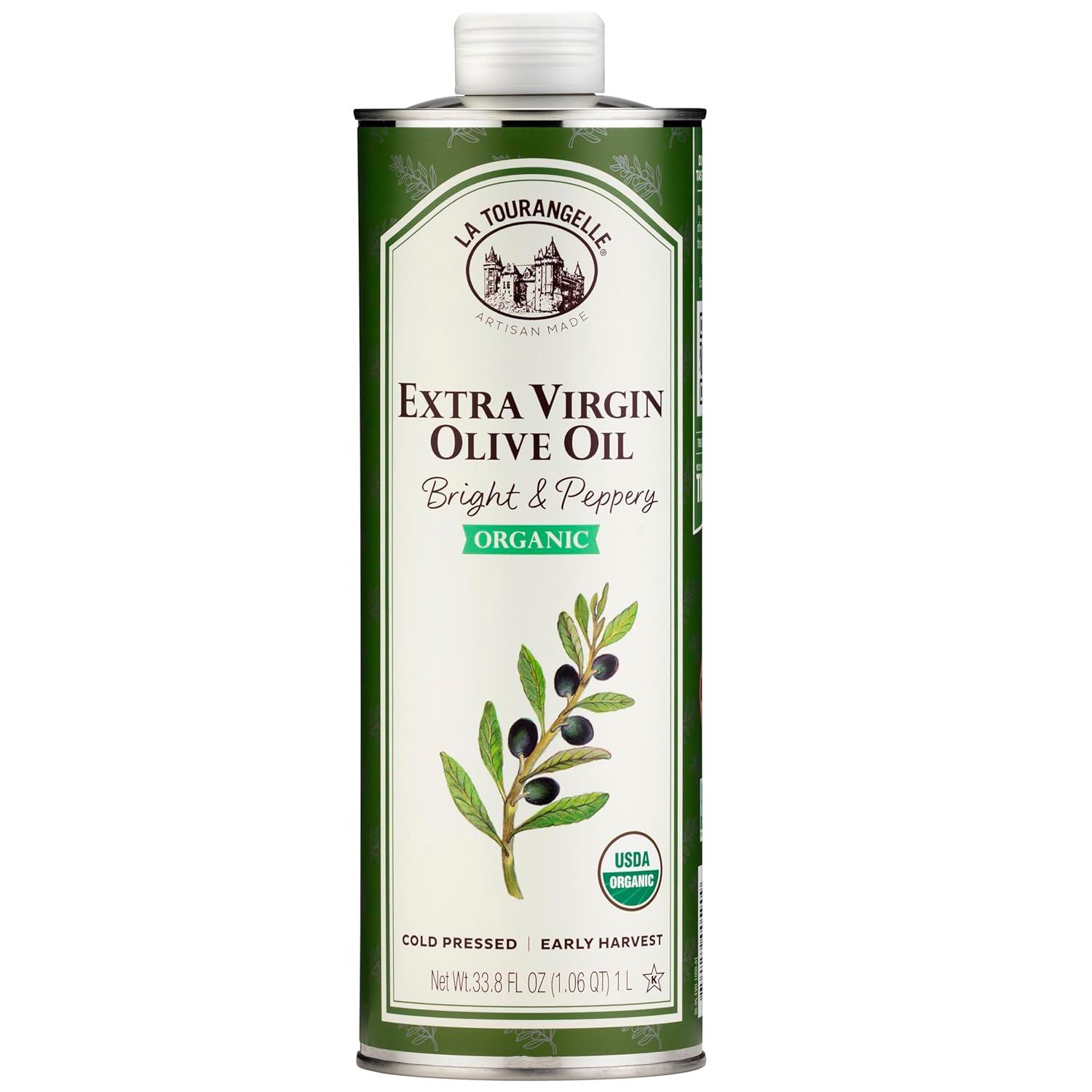 image:imageLa Tourangelle California Extra Virgin Olive Oil ColdPressed High Antioxidant Olives Single Origin from California 254 Fl OzPeppery Organic EVOO