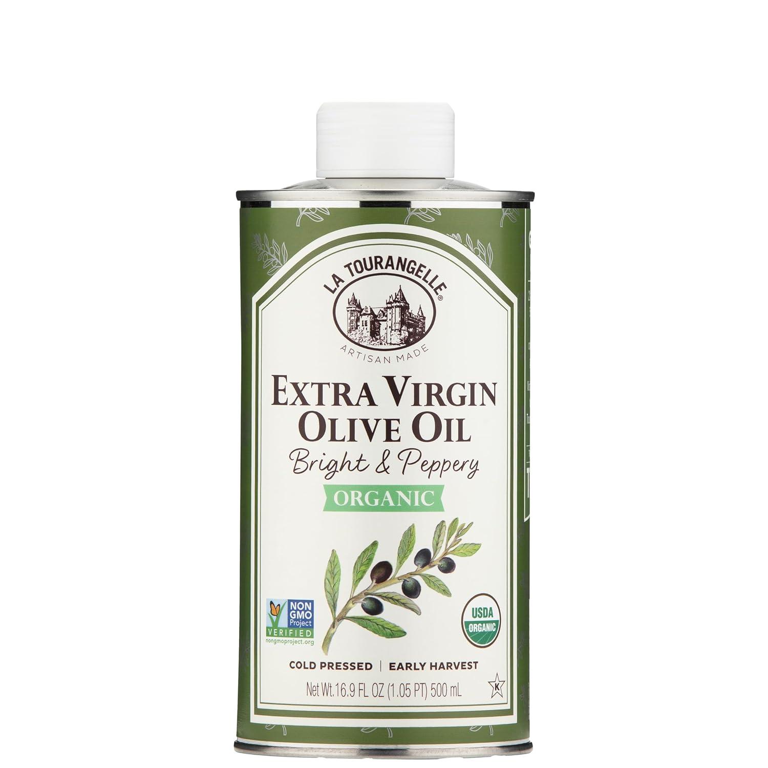 image:imageLa Tourangelle California Extra Virgin Olive Oil ColdPressed High Antioxidant Olives Single Origin from California 254 Fl OzPeppery Organic EVOO