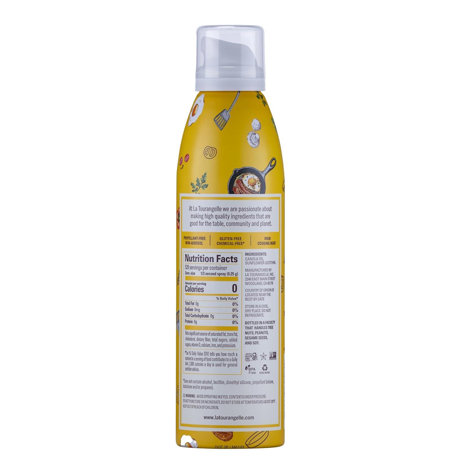 image:imageLa Tourangelle Non Stick Cooking Spray Expeller Pressed Oil For Neutral Flavor Medium to High Heat 5 Fl Oz
