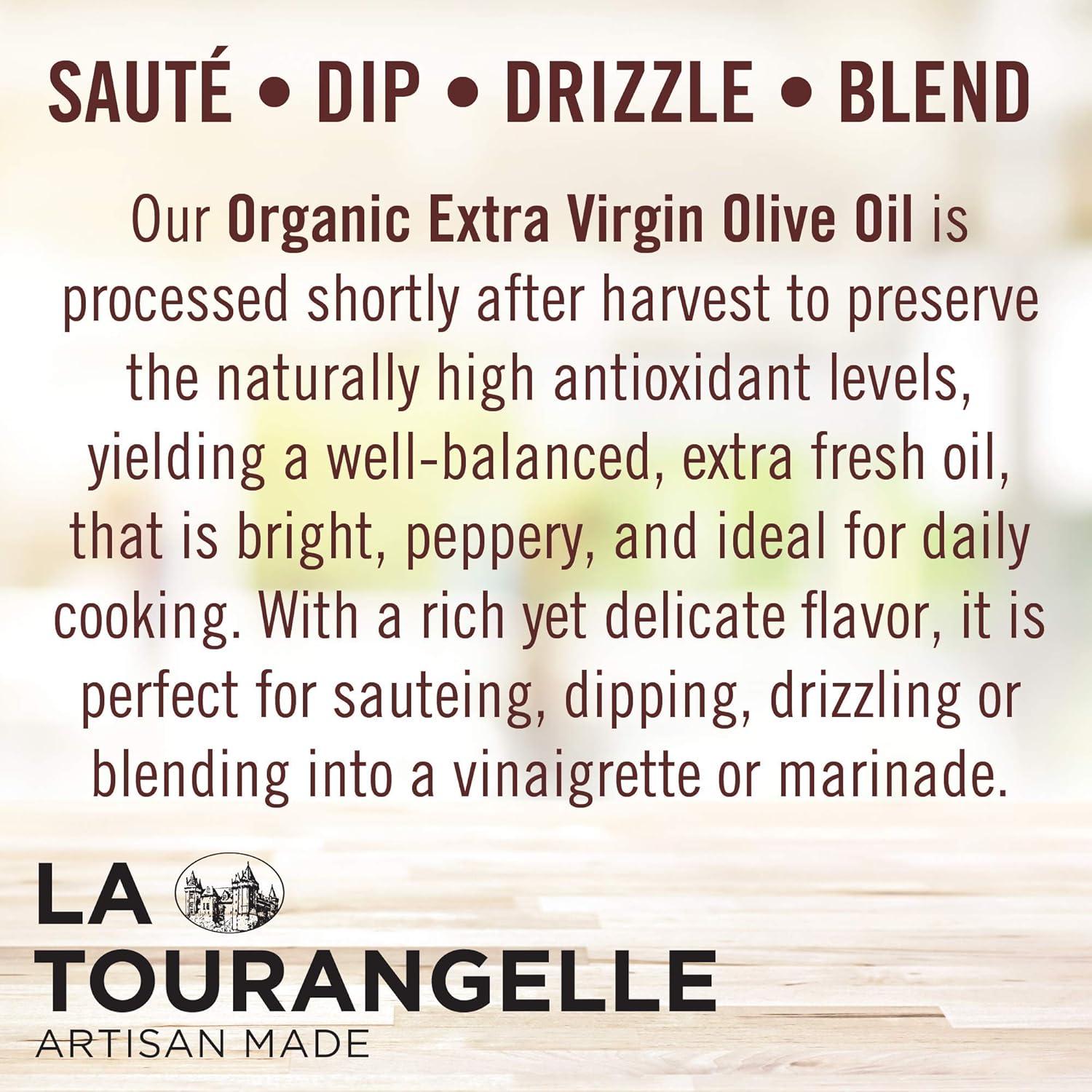 image:imageLa Tourangelle Organic Extra Virgin Olive Oil Spray ColdPressed AllNatural Artisanal Great for Cooking Sauteing Grilling 5 Fl OzOrganic EVOO