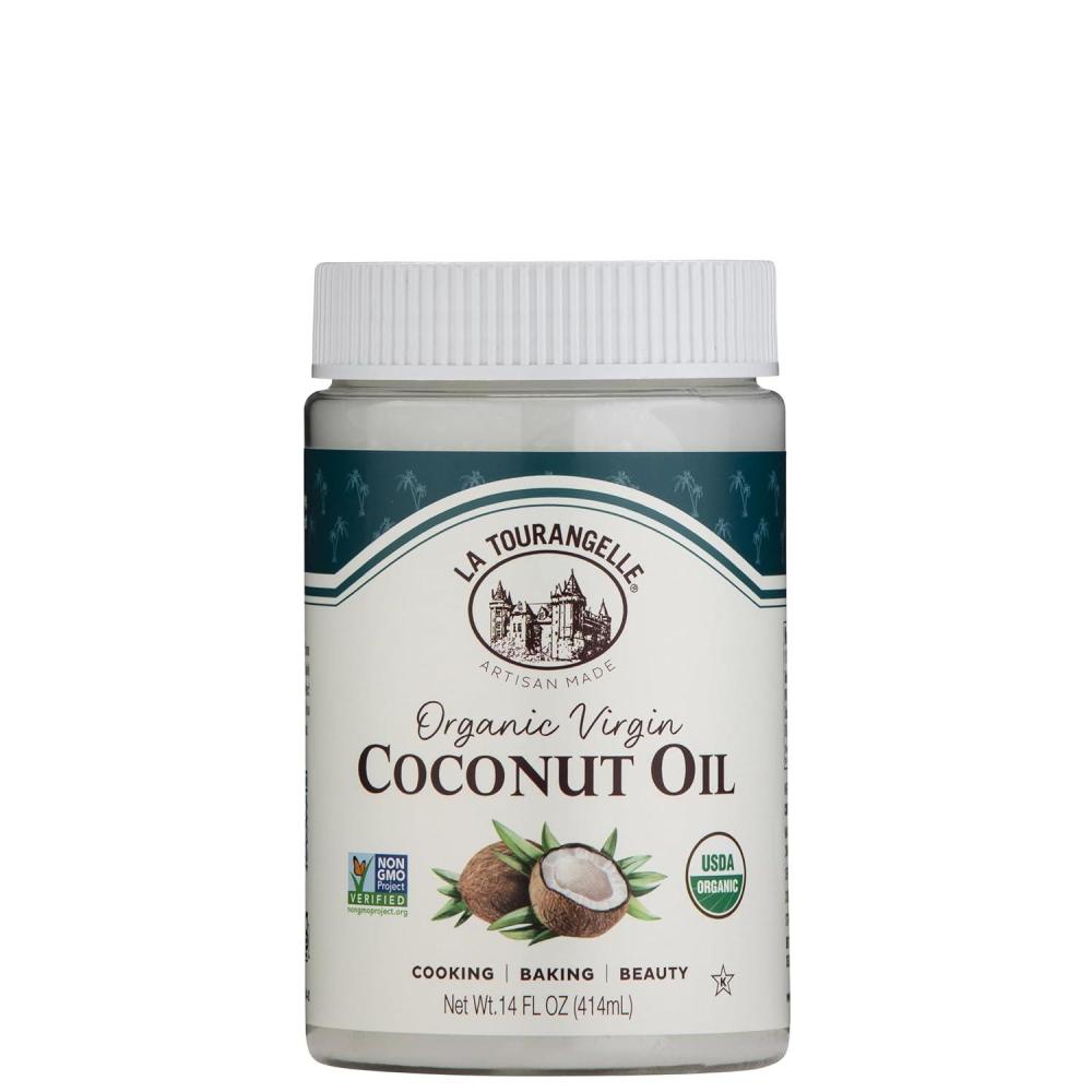 image:imageLa Tourangelle Organic Virgin Coconut Oil Unrefined For Cooking Baking Hair and Skin Care Pure Virgin Expeller Pressed 14 fl oz