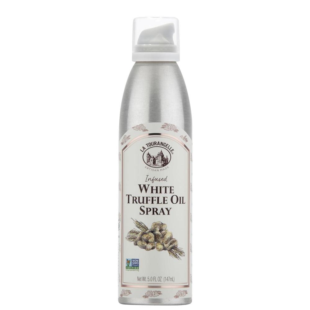 image:imageLa Tourangelle White Truffle Oil amp Black Truffle Oil Set Complex Gourmet Earthy Flavor for Drizzling over Pasta Popcorn Vegetables Potatoes Soup and More Gift Box 845 Fl Oz Each Set of 2White Truffle