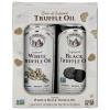 La Tourangelle, White Truffle Oil & Black Truffle Oil Set, Complex Gourmet Earthy Flavor for Drizzling over Pasta, Popcorn, Vegetables, Potatoes, Soup and More, Gift Box, 8.45 Fl Oz Each (Set of 2)(Black & White Truffle Gift Box)