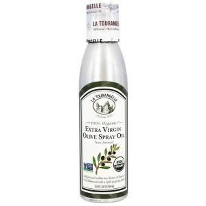 La Tourangelle, Organic Extra Virgin Olive Oil Spray, Cold-Pressed, All-Natural, Artisanal, Great for Cooking, Sauteing, Grilling, 5 Fl Oz(Organic EVOO)