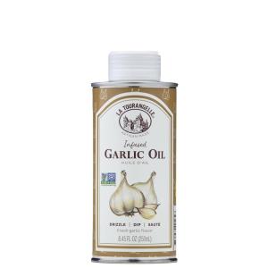 La Tourangelle, White Truffle Oil & Black Truffle Oil Set, Complex Gourmet Earthy Flavor for Drizzling over Pasta, Popcorn, Vegetables, Potatoes, Soup and More, Gift Box, 8.45 Fl Oz Each (Set of 2)(Garlic)