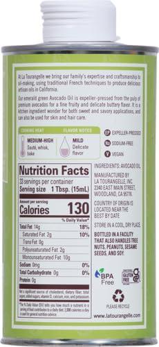 image:imageLa Tourangelle Organic Extra Virgin Olive Oil ColdPressed Early Harvest EVOO from Spain Smooth amp Fruity 169 fl oz Spanish with Polyphenols for Cooking Drizzling Marinades and DippingAvocado