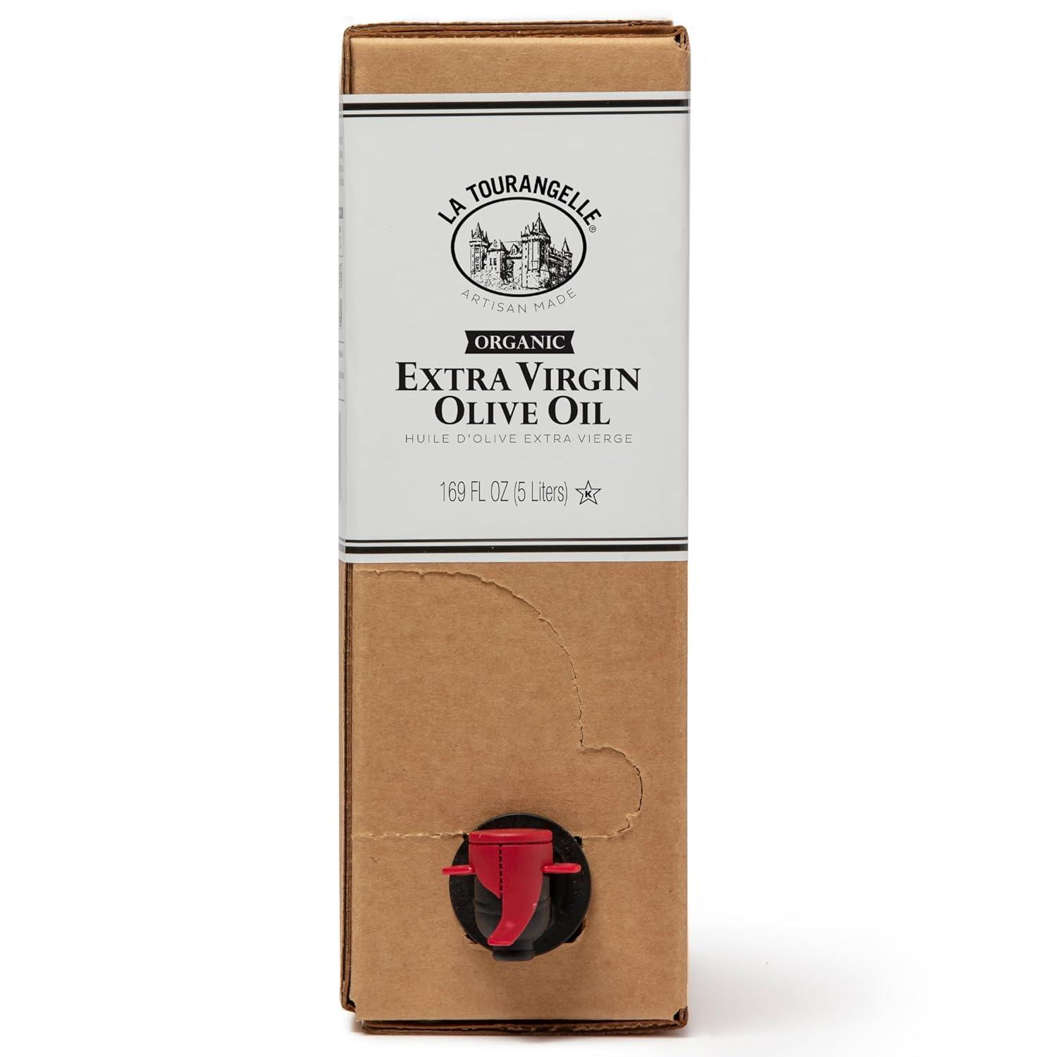 image:imageLa Tourangelle Organic Extra Virgin Olive Oil ColdPressed Early Harvest EVOO from Spain Smooth amp Fruity 169 fl oz Spanish with Polyphenols for Cooking Drizzling Marinades and DippingPeppery Organic EVOO
