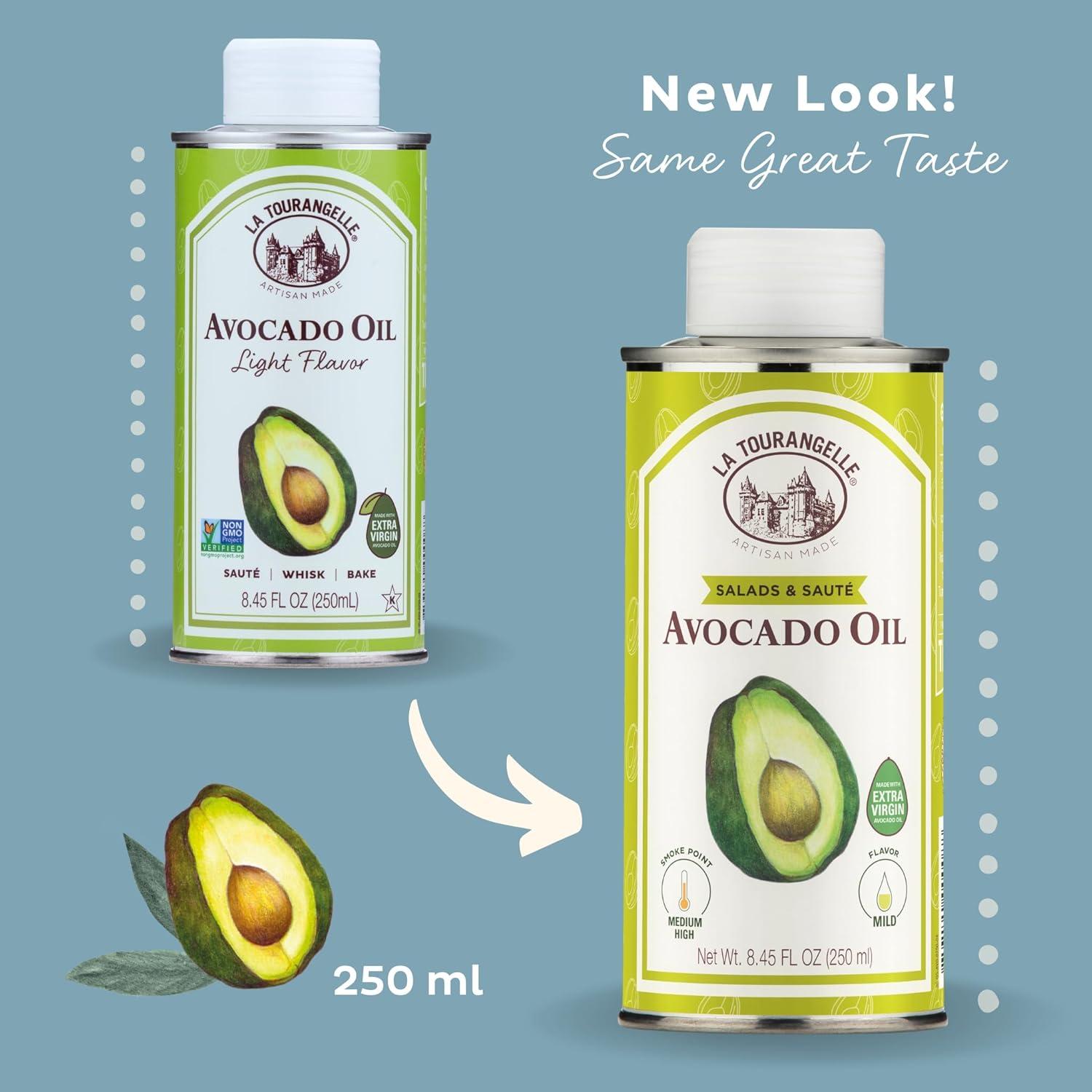 image:imageLa Tourangelle Organic Extra Virgin Olive Oil ColdPressed Early Harvest EVOO from Spain Smooth amp Fruity 169 fl oz Spanish with Polyphenols for Cooking Drizzling Marinades and DippingAvocado