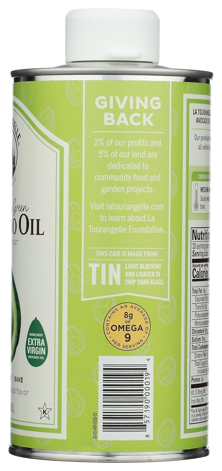 image:imageLa Tourangelle Organic Extra Virgin Olive Oil ColdPressed Early Harvest EVOO from Spain Smooth amp Fruity 169 fl oz Spanish with Polyphenols for Cooking Drizzling Marinades and DippingAvocado