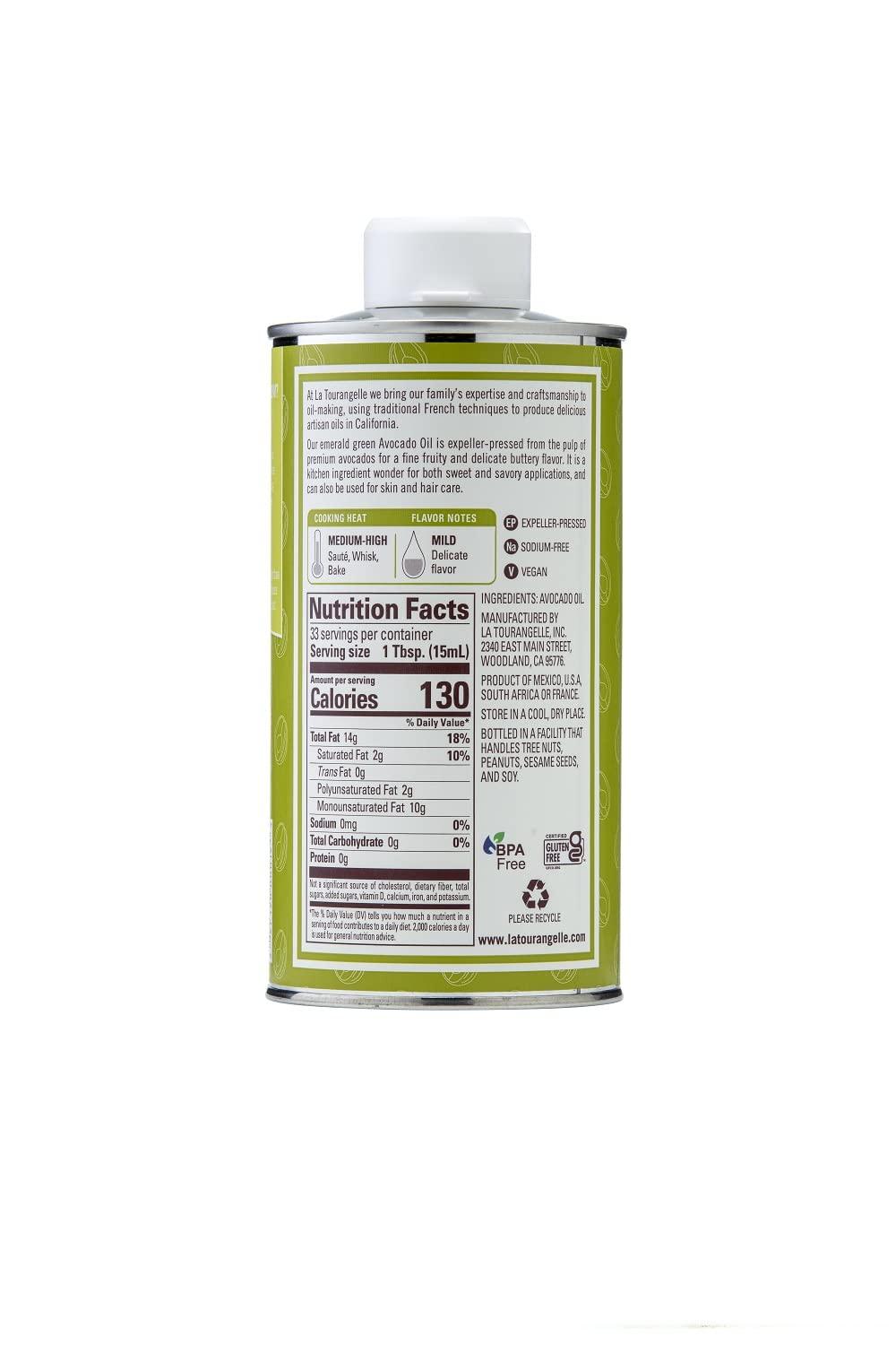 image:imageLa Tourangelle Organic Extra Virgin Olive Oil ColdPressed Early Harvest EVOO from Spain Smooth amp Fruity 169 fl oz Spanish with Polyphenols for Cooking Drizzling Marinades and DippingAvocado