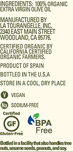 image:imageLa Tourangelle Organic Extra Virgin Olive Oil ColdPressed Early Harvest EVOO from Spain Smooth amp Fruity 169 fl oz Spanish with Polyphenols for Cooking Drizzling Marinades and DippingPeppery Organic EVOO