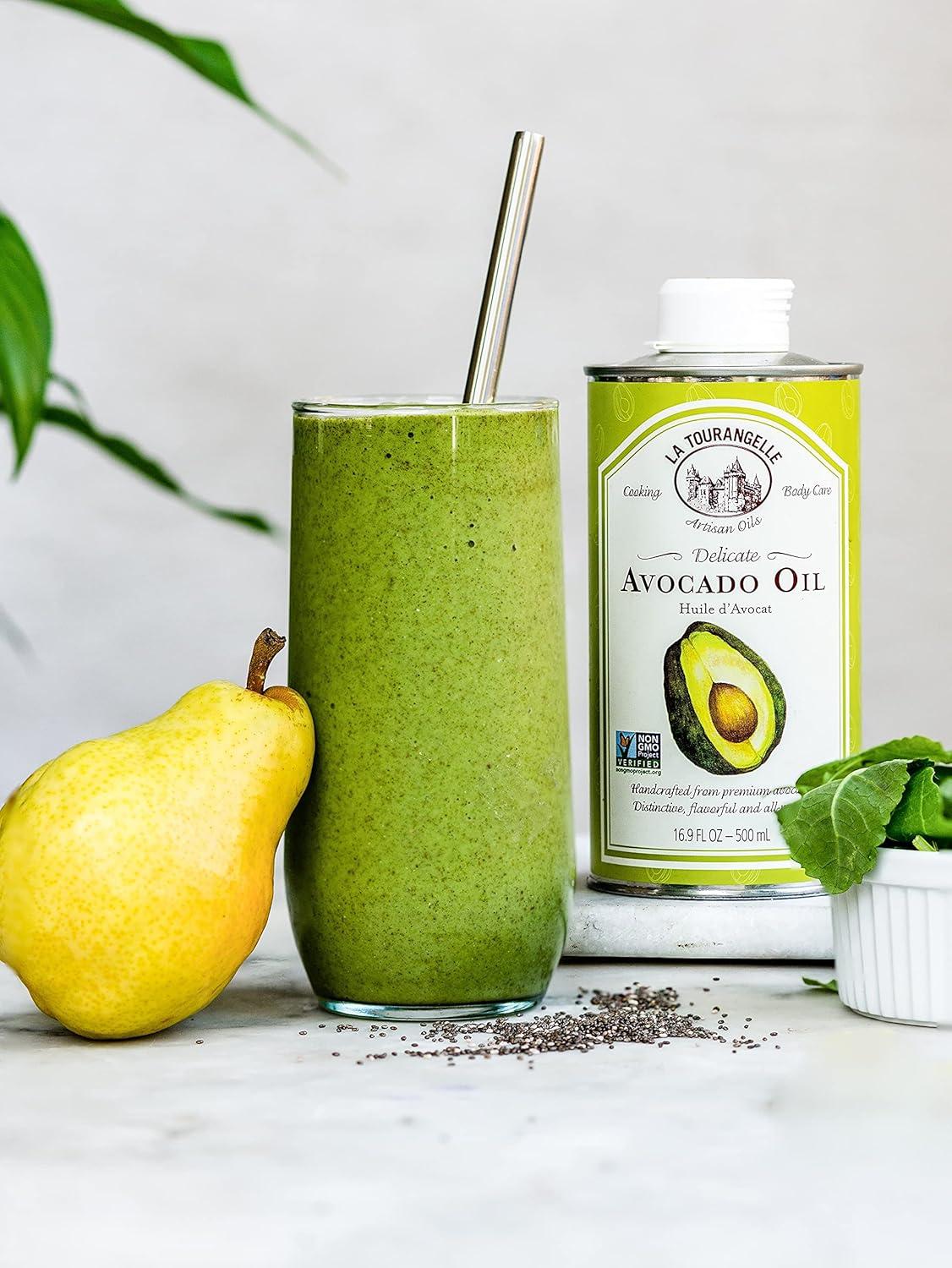 image:imageLa Tourangelle Organic Extra Virgin Olive Oil ColdPressed Early Harvest EVOO from Spain Smooth amp Fruity 169 fl oz Spanish with Polyphenols for Cooking Drizzling Marinades and DippingAvocado