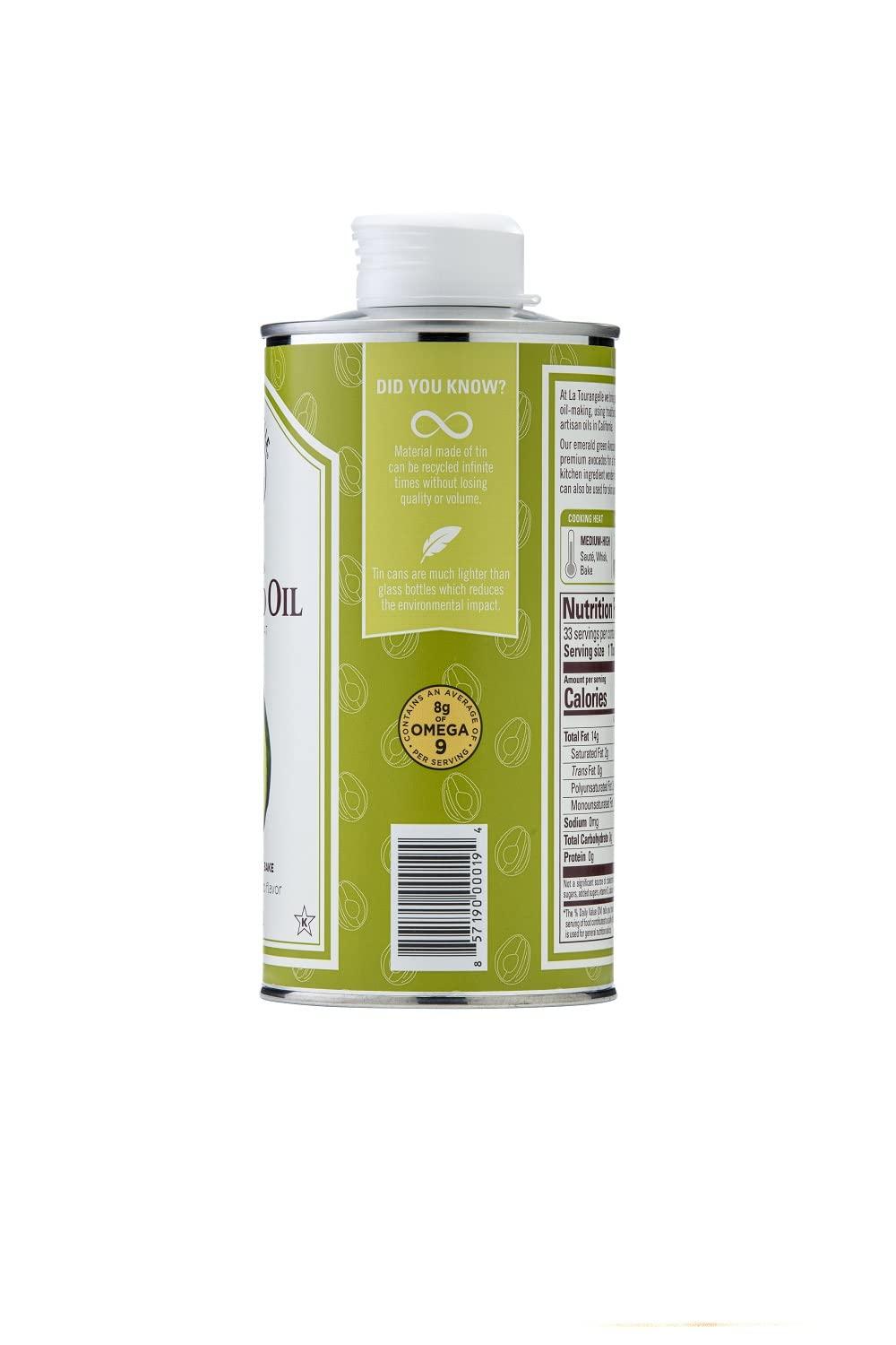 image:imageLa Tourangelle Organic Extra Virgin Olive Oil ColdPressed Early Harvest EVOO from Spain Smooth amp Fruity 169 fl oz Spanish with Polyphenols for Cooking Drizzling Marinades and DippingAvocado