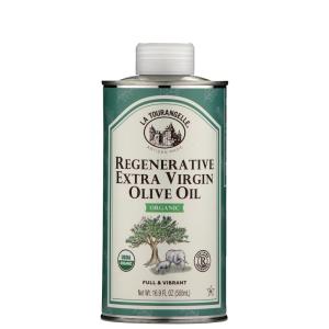 La Tourangelle, Organic Extra Virgin Olive Oil, Cold-Pressed Early Harvest EVOO from Spain, Smooth & Fruity, 16.9 fl oz – Spanish with Polyphenols for Cooking, Drizzling, Marinades, and Dipping(Regenerative EVOO)