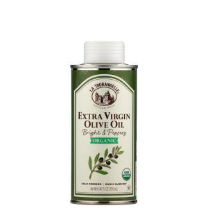 La Tourangelle, Organic Extra Virgin Olive Oil, Cold-Pressed Early Harvest EVOO from Spain, Smooth & Fruity, 16.9 fl oz – Spanish with Polyphenols for Cooking, Drizzling, Marinades, and Dipping(Peppery Organic EVOO)